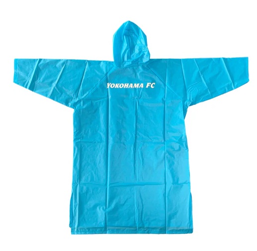 横浜FC巾着付レインポンチョ M M