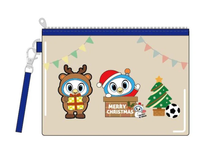 フリ丸クリスマスクリアポーチ