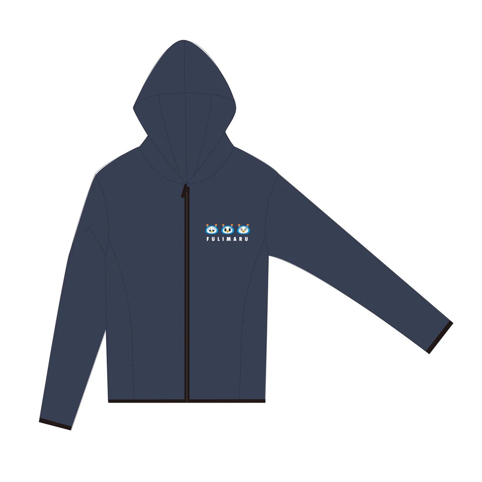 FULIMARUジップパーカー　ネイビー M