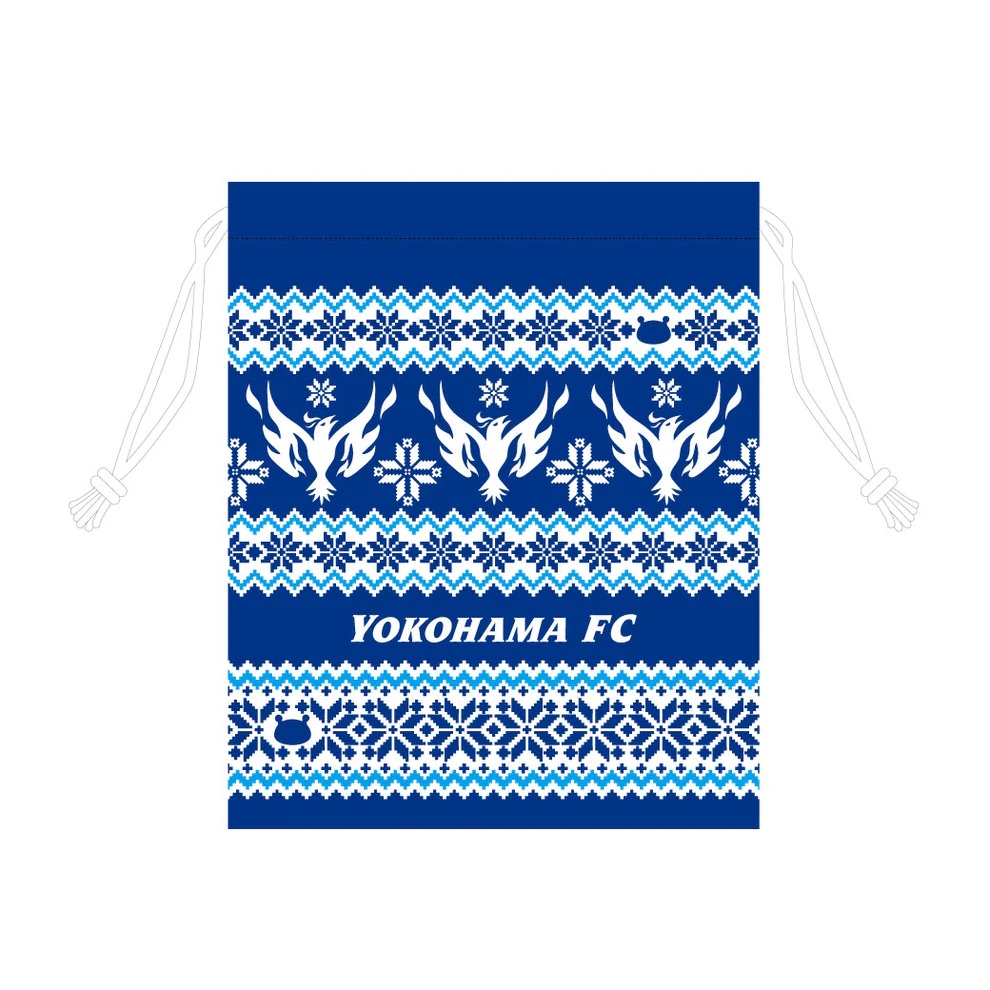 横浜FCオリジナルニット柄巾着