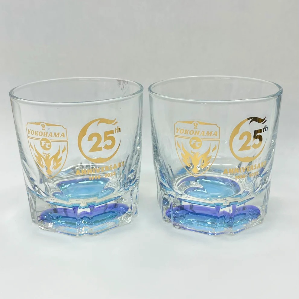 ロックグラス2個セット(25周年記念ロゴ)